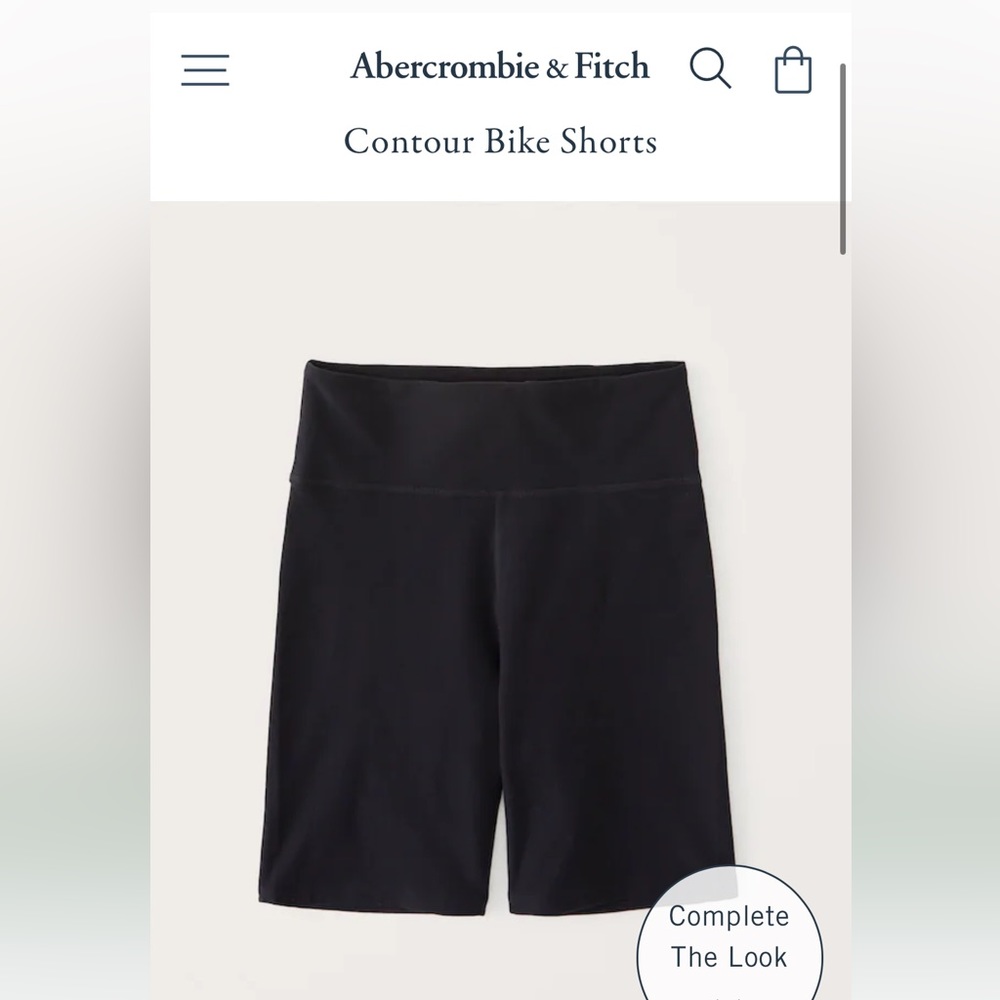 Abercrombie 90s contour biker shorts